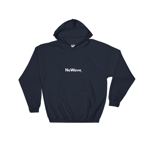 Navy Blue//White Hoodie